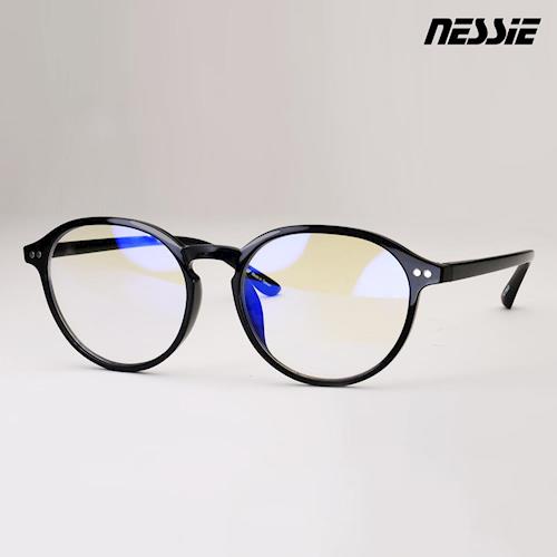 【Nessie尼斯眼鏡】抗藍光眼鏡-復古系列-文青黑