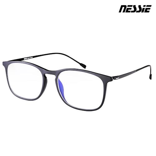  【Nessie尼斯眼鏡】抗藍光眼鏡-羽量系列-雋永黑