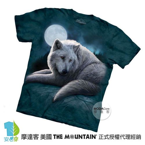 【摩達客】(預購)( 男童/女童裝)美國進口The Mountain 北極狼 純棉環保短袖T恤