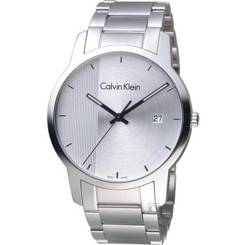 Calvin Klein City Gity 都會系列時尚腕錶 K2G2G14X 銀白