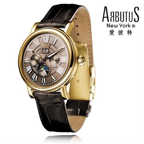 萬寶鐘錶 ARBUTUS 愛彼特 紳士型多功能腕錶 AR305GFB