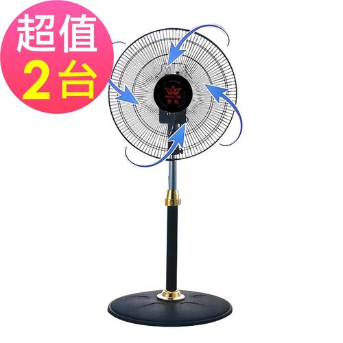 皇瑩 12吋超循環涼風扇超值2台(HY-1217R)