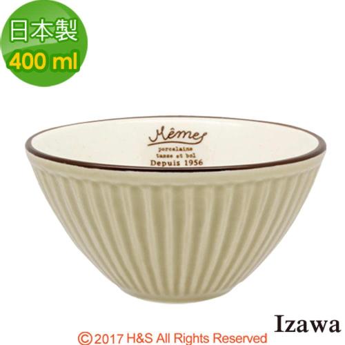 IZAWA復古風碗米黃400ml