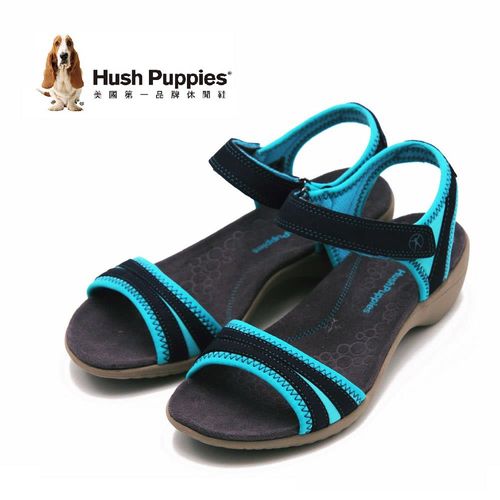 Hush Puppies Athos系列一字帶涼鞋 女鞋-深藍(另有黑)
