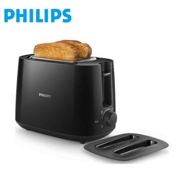 【飛利浦 PHILIPS】電子式智慧型厚片烤麵包機 黑色 HD2582/92