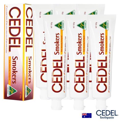 即期品澳洲CEDEL吸菸者專用牙膏100g六入效期2020/01