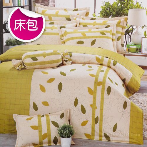  R.Q.POLO  日居的禮物系列-沁田 純棉薄床包 含枕套(雙人標準5尺)