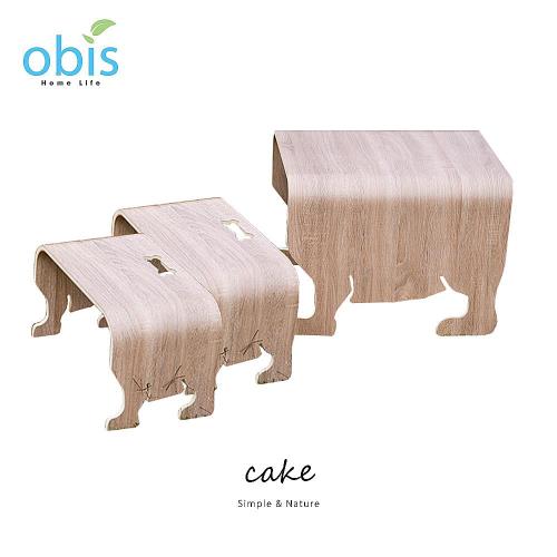 【obis】cake法鬥狗桌椅組(1桌+2椅)兩色可選