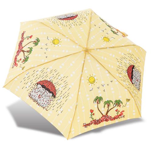 RAINSTORY雨傘-心心象印(黃)抗UV輕細口紅傘