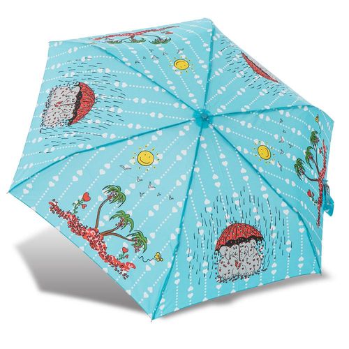 RAINSTORY雨傘-心心象印(藍)抗UV輕細口紅傘
