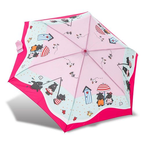 RAINSTORY雨傘-河馬沙灘(粉)抗UV輕細口紅傘