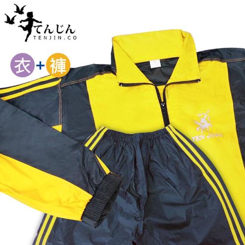 天神牌運動型二件式套裝風雨衣(黃色) TJ-919