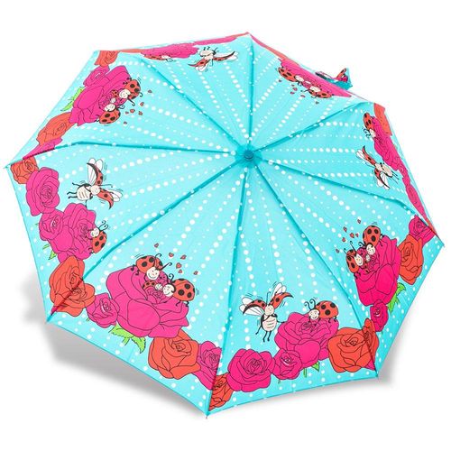 RAINSTORY雨傘-瓢蟲家族(藍綠)抗UV個人自動傘