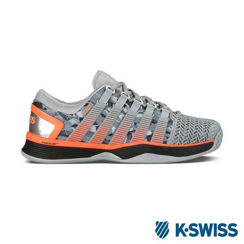 K-Swiss Hypercourt 2.0專業網球鞋-男-灰/黑/螢光橘