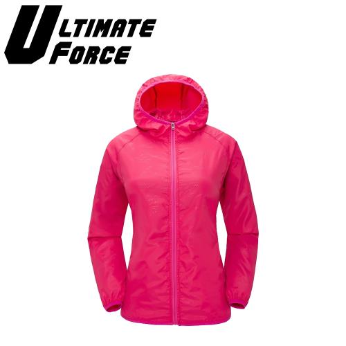 Ultimate Force「動力」女款輕量防曬風衣-洋紅色