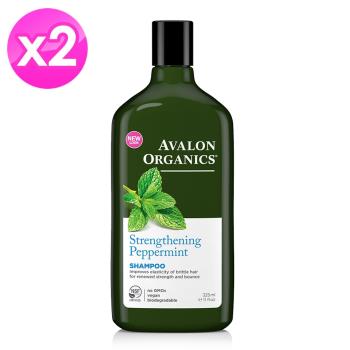AVALON ORGANICS薄荷強健精油洗髮精(325ml/11oz) 2入組