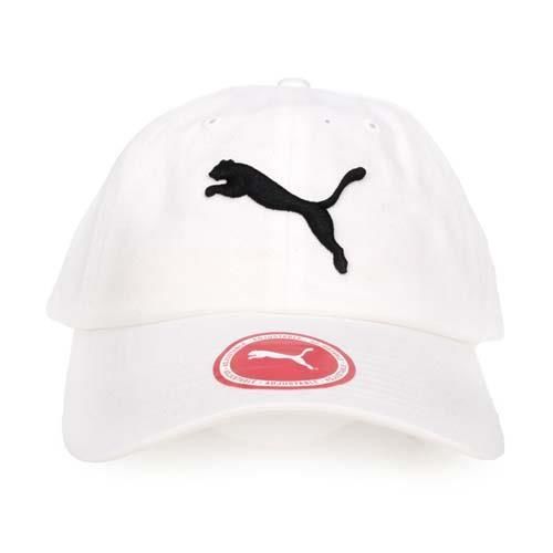 PUMA 基本系列棒球帽-帽子 鴨舌帽 路跑 慢跑 遮陽 防曬 白黑