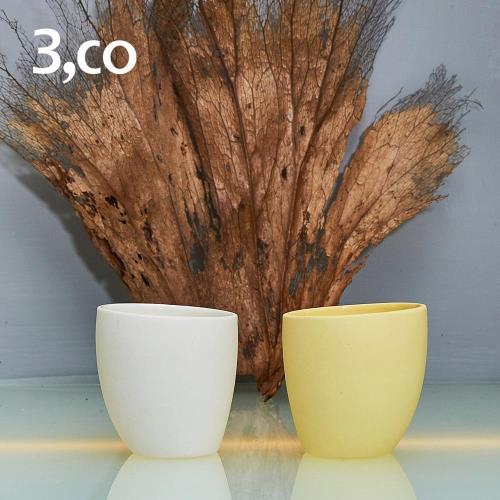 【3,co】海洋海鳥小杯雙色組 - 白及黃色