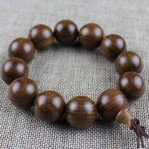 八方開運 金絲檀木佛珠手串20mm*12顆