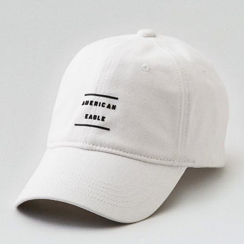 American Eagle 2017男時尚現代字母圖形刺繡白色棒球帽(預購)