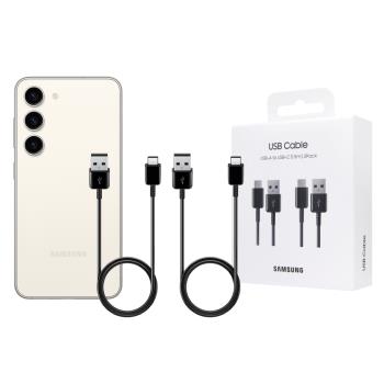 Samsung 三星 原廠 S25 S24系列 1.5m Type-C 傳輸線 2Pack -新款黑【DG930/盒裝】