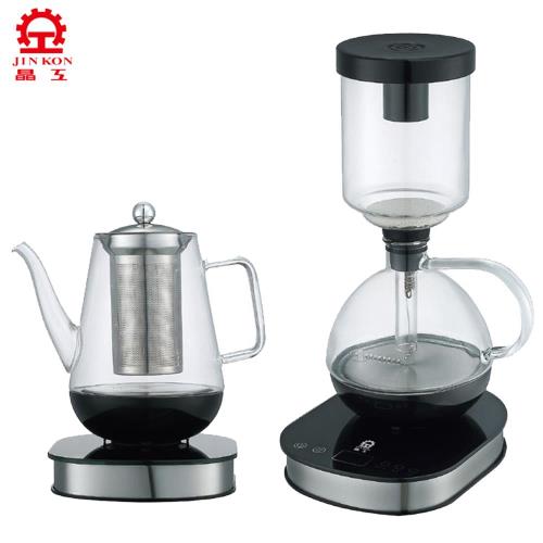 晶工微電腦虹吸式咖啡壺(附濾網花茶壺) JK-1777