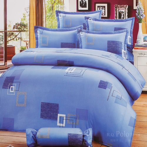 R.Q.POLO  日居的禮物系列 格藍 純棉涼被床包三件組 (單人3.5尺)