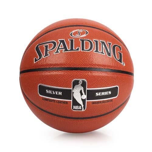 SPALDING NBA-PU 銀色籃球-戶外 NBA 斯伯丁 棕銀