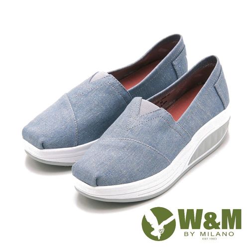 W&M BOUNCE厚底增高休閒鞋 女鞋-米(另有黑、藍)
