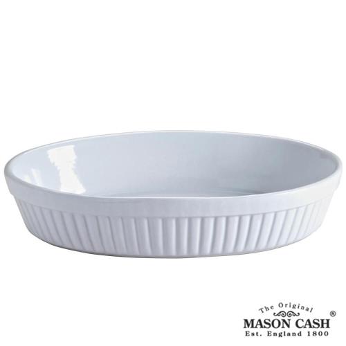 【MASON】CLASSIC系列陶瓷橢圓烤盤28CM(白)