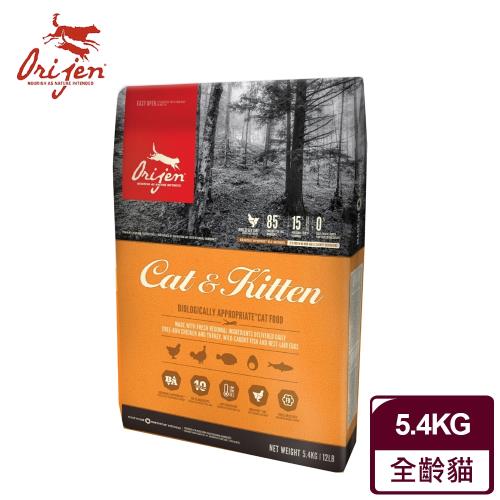 Orijen 鮮雞愛貓無穀配方5.4KG(牧野鮮雞+野生漁獲)
