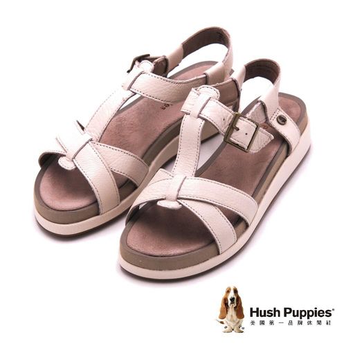 Hush Puppies GERRIT CHRYSTA系列 日常舒適涼鞋 女鞋-米(另有黑)