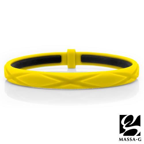MASSA-G 繽紛炫彩鍺鈦能量手環-黃