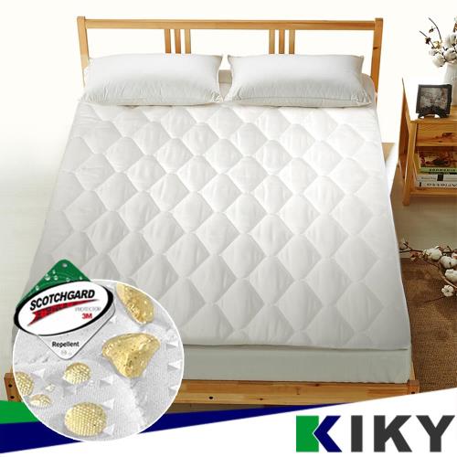 【KIKY】3M專利涼感防潑水薄床墊(雙人5尺)
