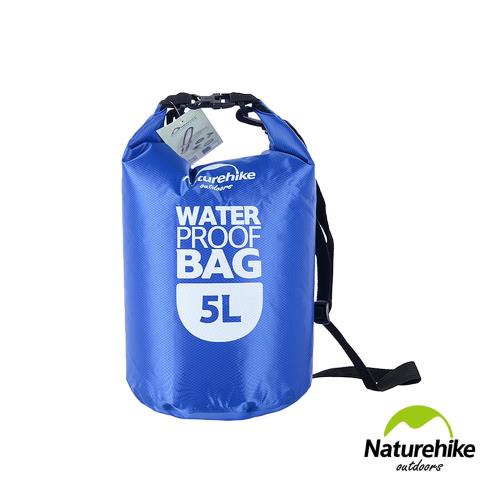 Naturehike 戶外輕量可透視密封防水袋 收納袋5L 藍色
