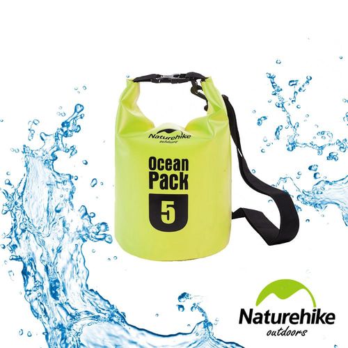 Naturehike 500D戶外超輕量防水袋 收納袋 漂流袋5L 亮綠