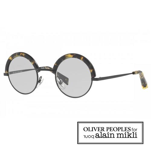 【alain mikli × Oliver Peoples 聯名款】法式巴黎 捌零復古空間藝術眉框太陽眼鏡 - 深玳瑁 AL4003N-006