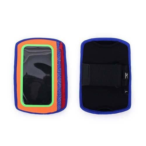 MIZUNO 手臂包-慢跑 路跑 手機包 5.5吋螢幕適用 橘藍綠
