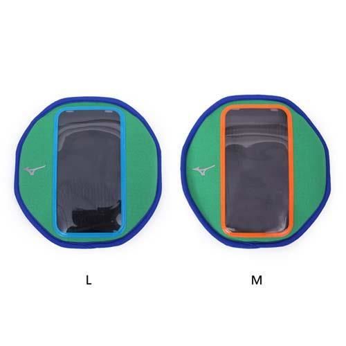 MIZUNO 手臂包-慢跑 路跑 手機包 5.5吋螢幕適用 美津濃 綠藍
