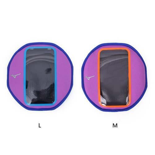 MIZUNO 手臂包-慢跑 路跑 手機包 5.5吋螢幕適用 美津濃 紫橘