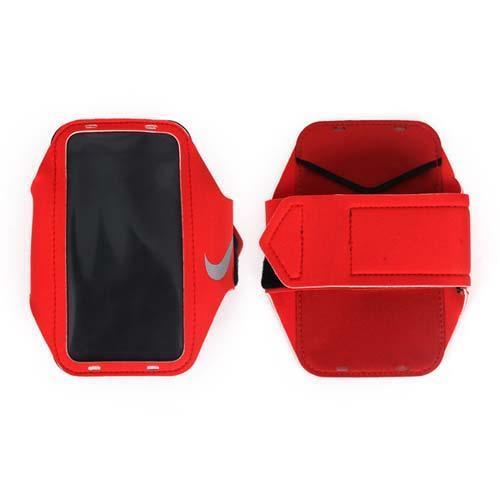 NIKE 輕量手機萬用臂包-慢跑 路跑 手機包 5.7吋螢幕適用 紅