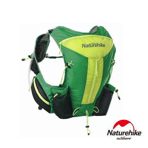 Naturehike 12L輕量化背心式越野跑步後背包 水袋包 綠色