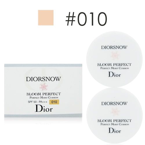 Dior迪奧 雪晶靈光感氣墊粉餅4g #010體驗版 x2入組