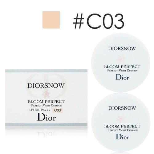 Dior迪奧 雪晶靈光感氣墊粉餅4g #C03體驗版 x2入組
