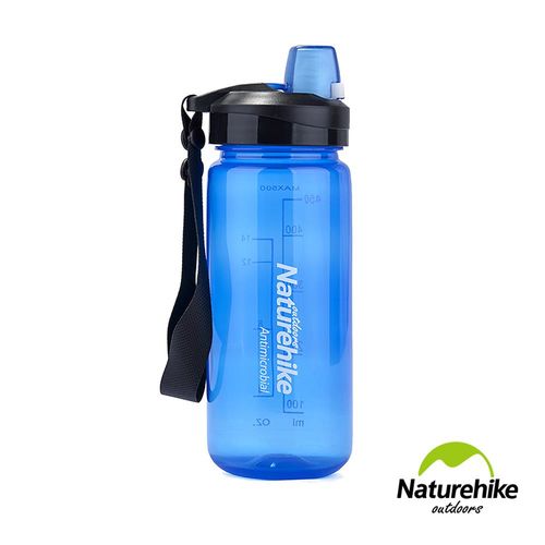 Naturehike 輕量易開式A060運動水壺 水瓶500ml 藍色
