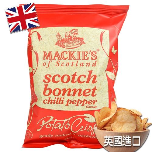 英國Mackies-經典洋芋片辣椒口味(1箱24入)