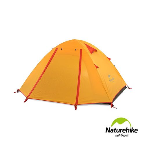Naturehike 超輕量透氣雙層3人帳篷 橙色
