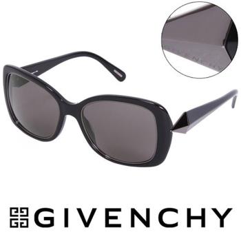 GIVENCHY 法國魅力紀梵希時尚幾何美學風格太陽眼鏡(黑色) GISGV829-700X