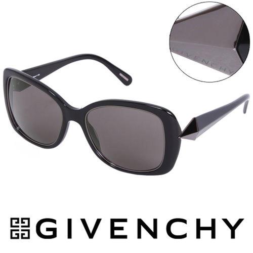 GIVENCHY 法國魅力紀梵希時尚幾何美學風格太陽眼鏡(黑色) GISGV829-700X