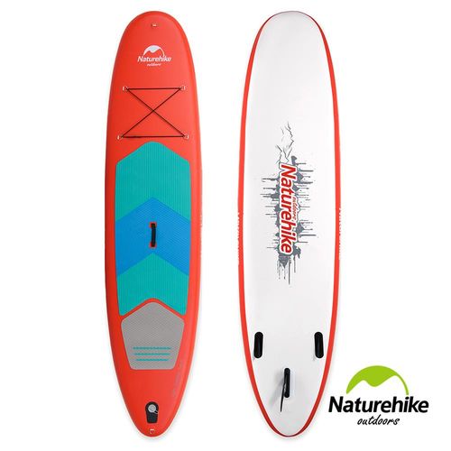 Naturehike 高強度充氣式水上衝浪板 滑水板 附划槳 紅色大號